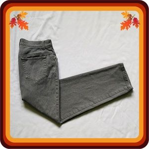 Jones NY Gray Stretch Straight Leg Classic Jeans